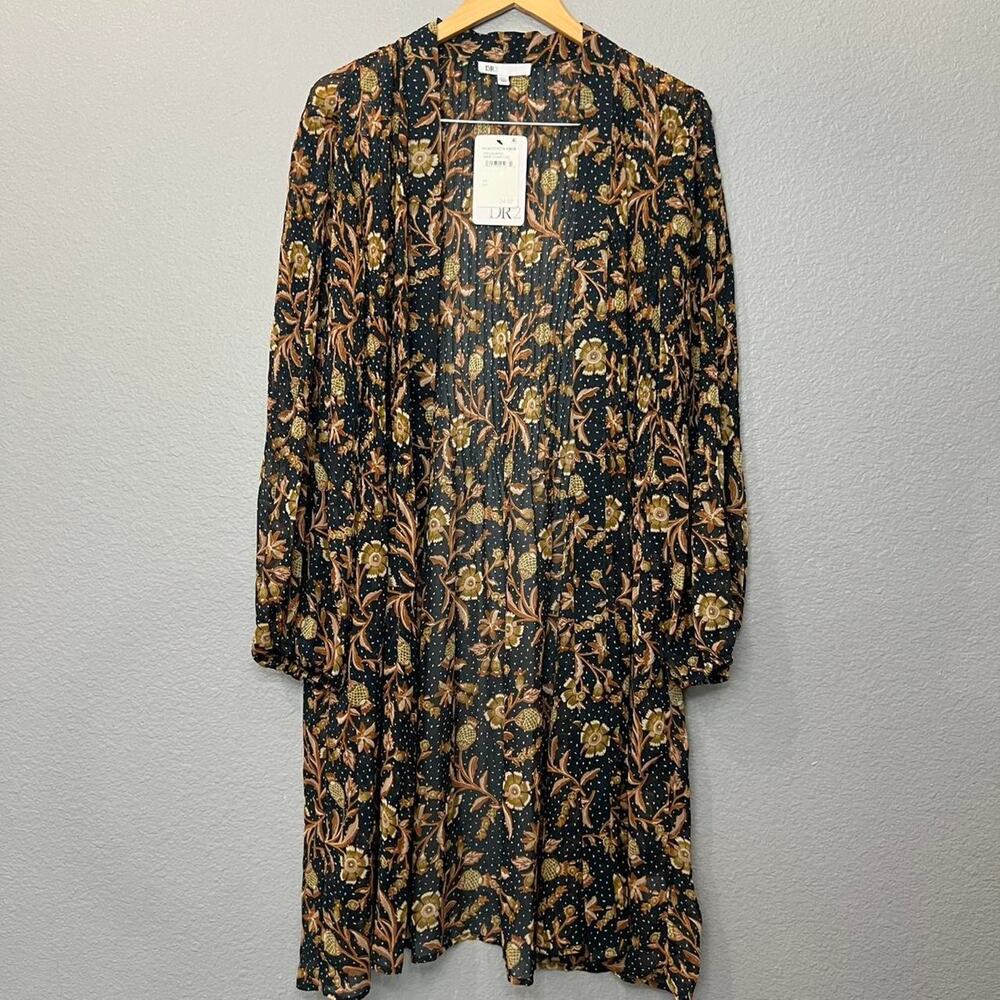 Dr2 navy and floral cardigan size M/L